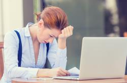 tired and stressed woman